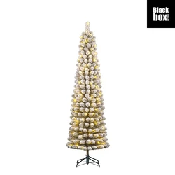 Charlton Pilar kerstboom led groen frosted warm wit 160L