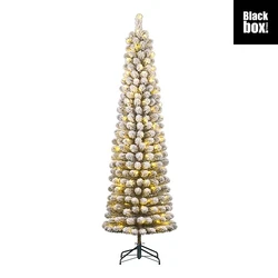 Charlton Pilar kerstboom led groen frosted warm wit 230L