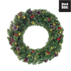 Creston krans led werk op batterijen groen 30L